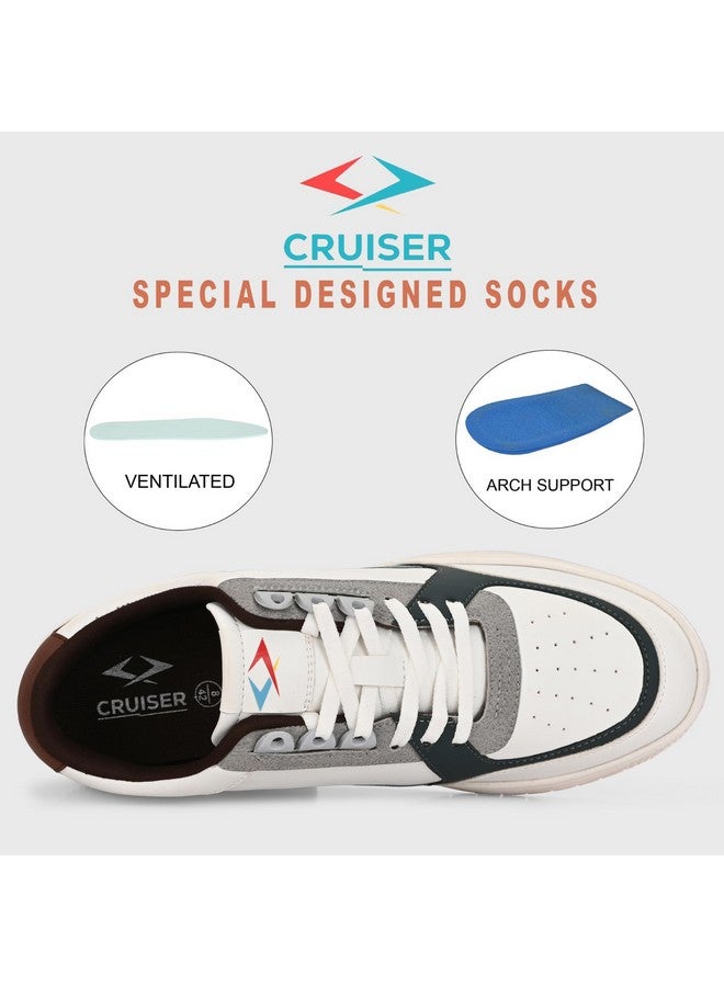 Cruiser Men's Augustus Olive Sneakers_9 UK (2505-13) - Image 4