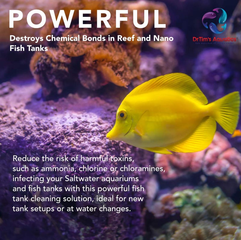DrTim's Aquatics DrTimâ€™s Aquatics AquaCleanse for Reef Aquariums â€“ 4 oz â€“ Tap Water Detoxifier, Dechlorinator & Ammonia Reducer for New and Cycled Fish Tanks - Image 4