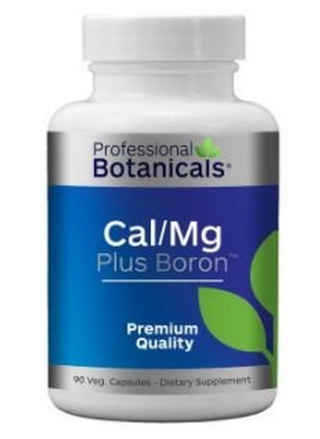 Professional Botanicals - Cal/Mg + Boron Vegan Formulated To Support Bone Health And Healthy Skin Teeth And Nails Calcium Magnesium And Boron 90 Vegetarian Capsules - Image 1