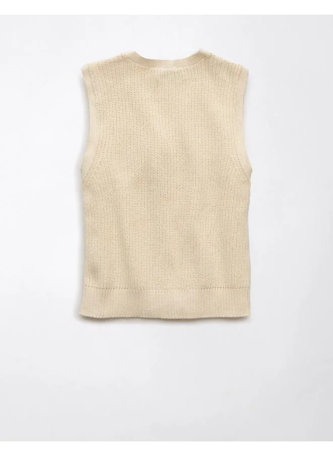 امريكان ايجل Casual Button-Up Vest Sweater