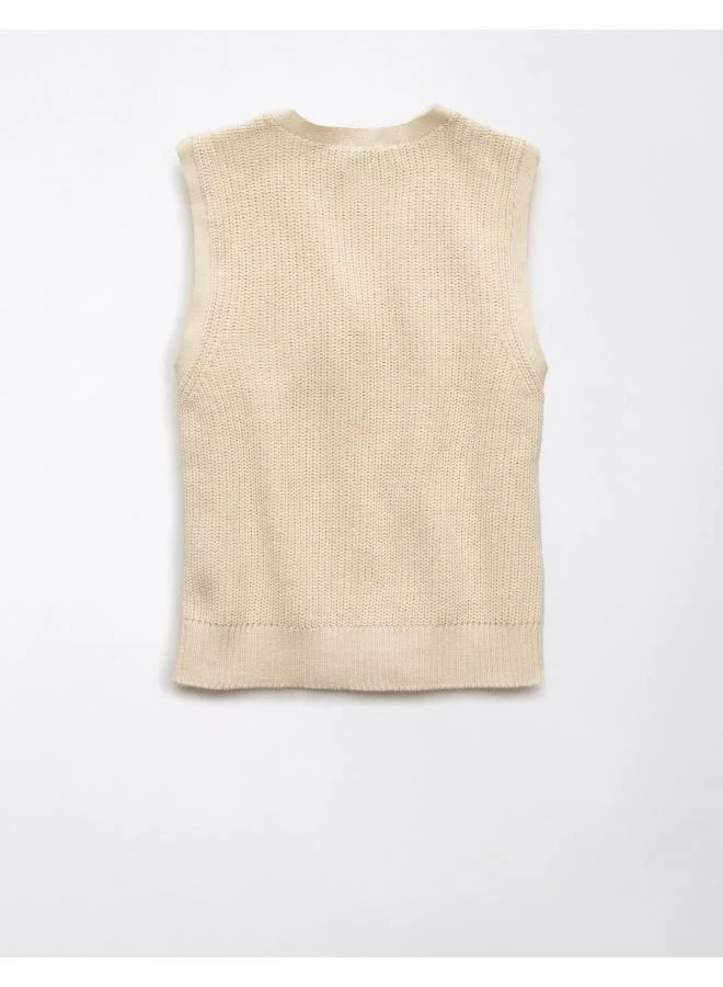 امريكان ايجل Casual Button-Up Vest Sweater