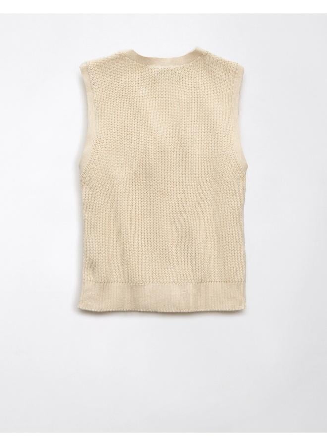 American Eagle Casual Button-Up Vest Sweater - Image 2