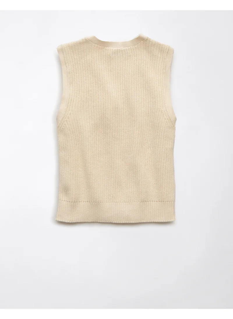 امريكان ايجل Casual Button-Up Vest Sweater