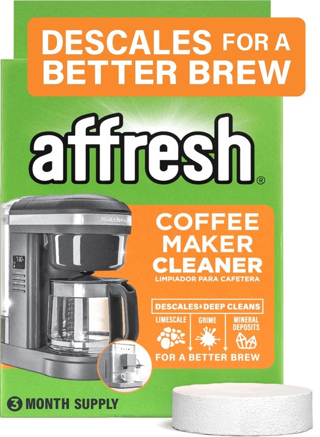 Affresh Coffee Maker Cleaner, for Multi Cup Drip, Pod, Single Serve and Espresso, Descales & Cleans Limescale & Mineral Deposits, 3 Tablets - Image 1