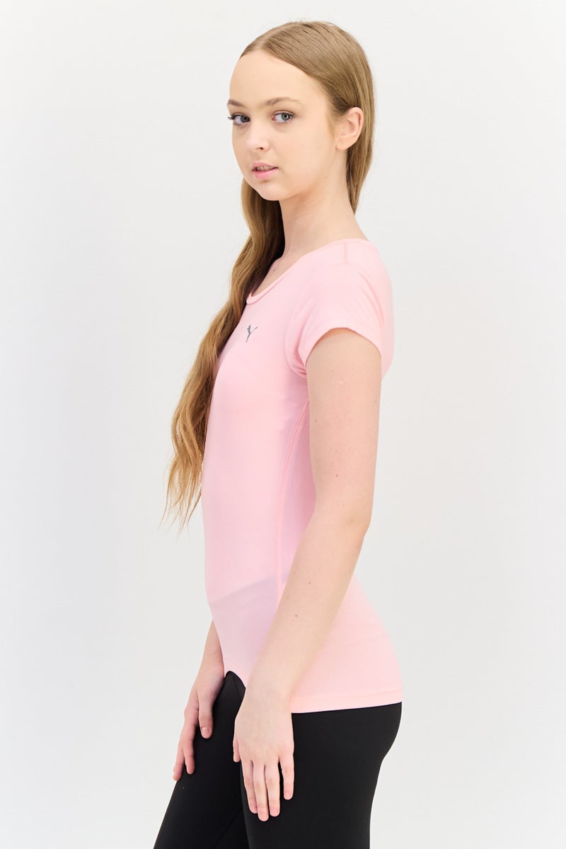 PUMA Women Slim Fit Short Sleeve Training T-Shirt, Light Pink - Image 3