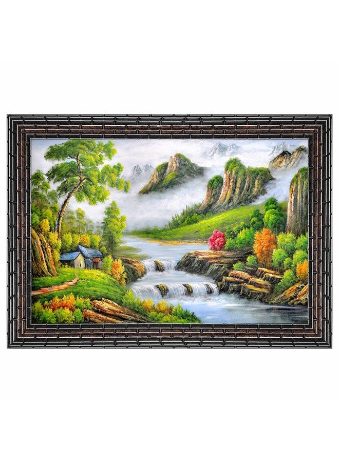 Indianara Modern Art Painting With Frame 20 Inches X 14 Inches - Image 1