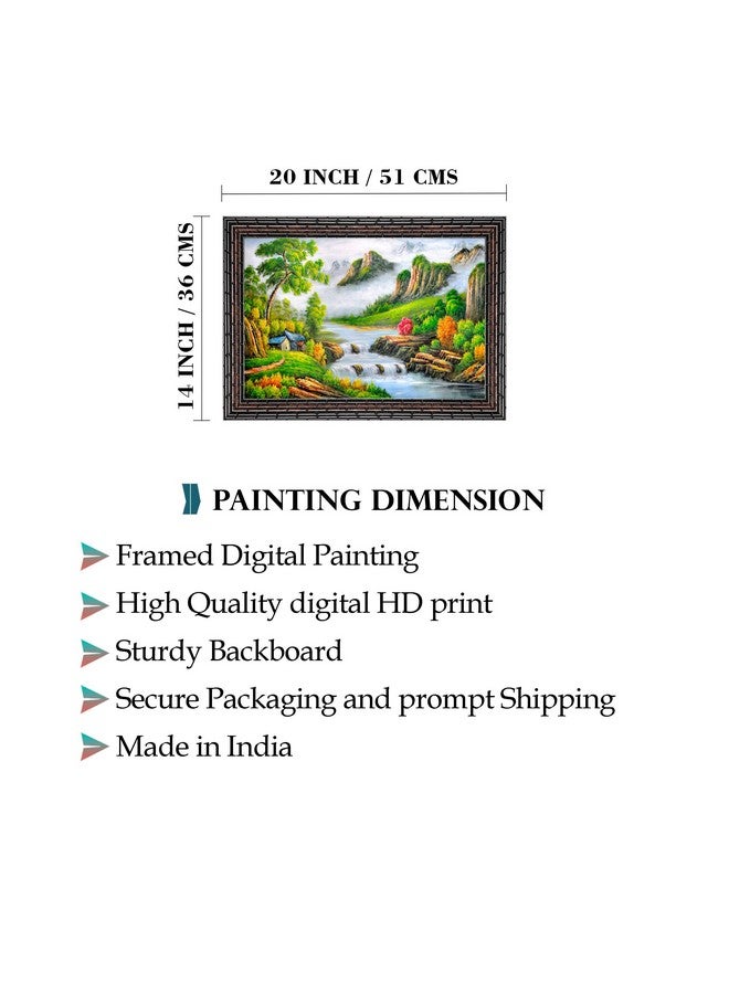 Indianara Modern Art Painting With Frame 20 Inches X 14 Inches - Image 4