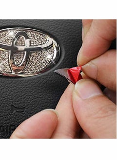 SYOSI Bling Steering Wheel Logo Caps for Toyota, DIY Diamond Crystal Sparkly Steering Wheel Emblem Accessories Badge Interior Decorations Compatible for Women for All Toyota  - Image 4