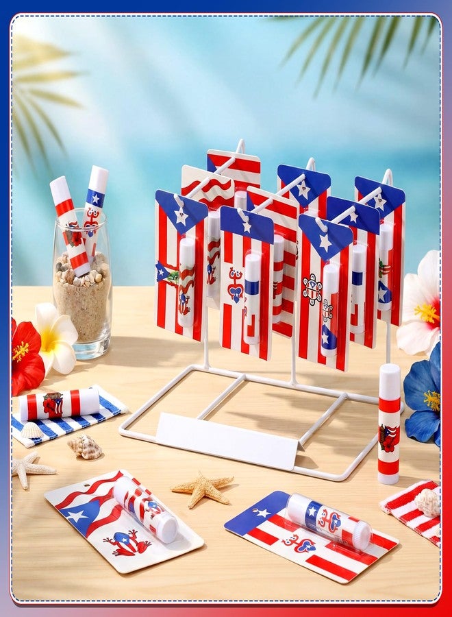 Batiyeer 35 Pcs Puerto Rico Souvenirs Lip Balms Bulk Puerto Rico Parade Party Favor Natural Moisturizing Lip Balms Gift for Guest Women Coworker Friend Teacher Classroom Exchange Prize 5 Flavors - Image 4