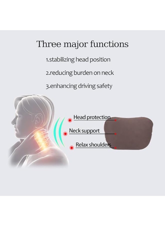 Memory Foam Car Neck Pillow, Cervical Support for Driving, Travel Comfort Cushion for Head and Neck, Ergonomic Design for Long Rides - Image 5