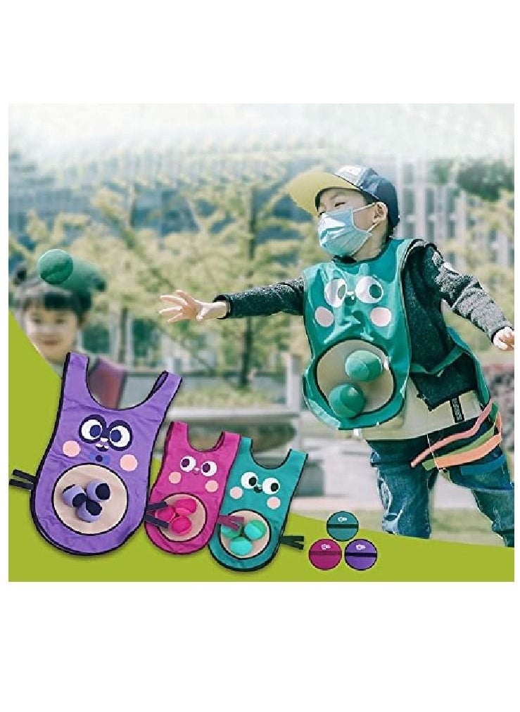 Cutie Cute Toss and Catch Game Dodgeball Sticky Vest for Kids Indoor and Outdoor  - Image 3