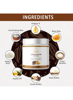 7 Days Men'S Women'S Cocoa Butter Body Creamfor Dry Skin 24 Hours Intense Deep Hydration Shea Butter Moisturizer Extra Hydrating Nourishing Creamy Body & Hand Cream 100Ml  - Image 2