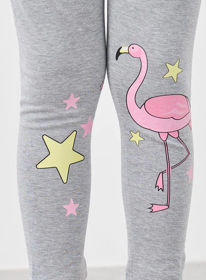 Styli Styli Graphic Print Cotton Leggings