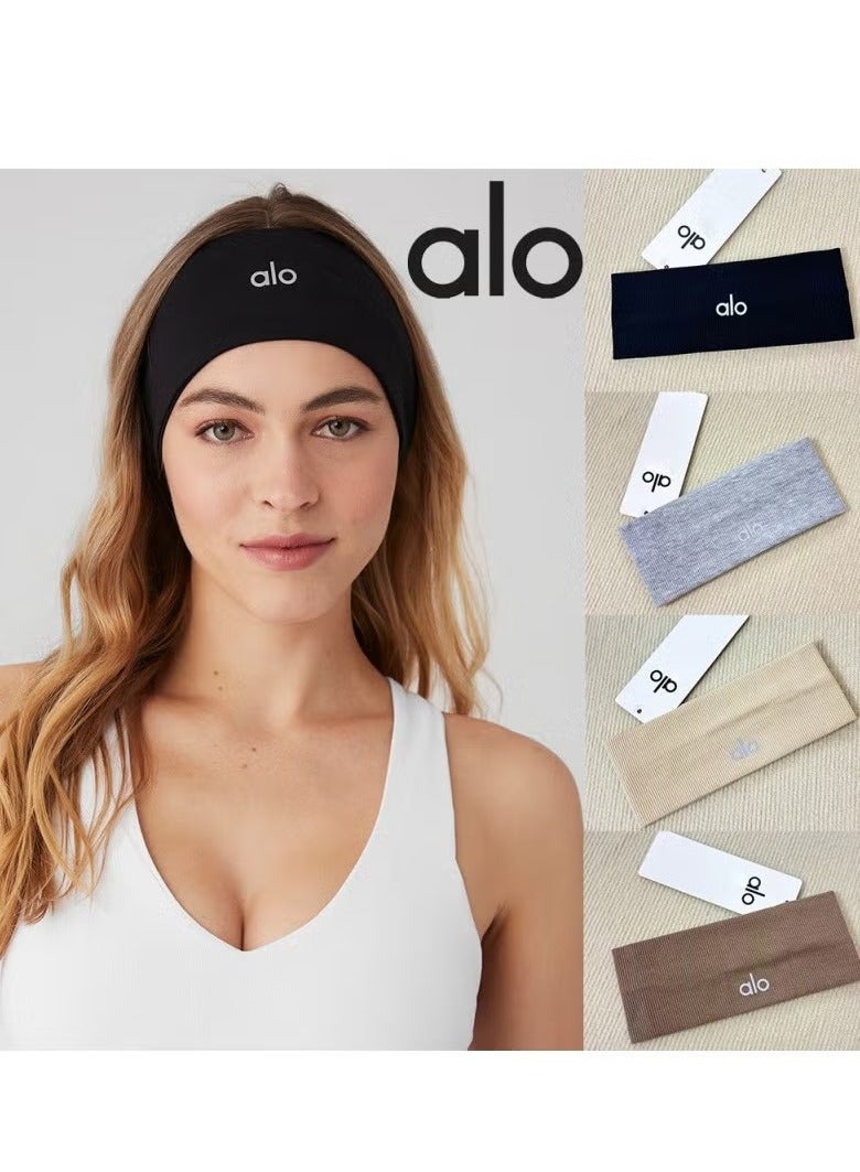 ألو أربطة شعر للجري للنساء، أربطة رأس رياضية للبنات، أربطة شعر لامتصاص العرق، أربطة رأس ناعمة للرياضة واليوغا - Image 2