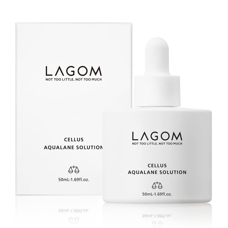 LAGOM Cellus Aqualane Solution Korean Serum for Face Vegetable Squalane Skincare for Glass Skin Deep Moisturization Barrier Strengthening 169 Fl Oz