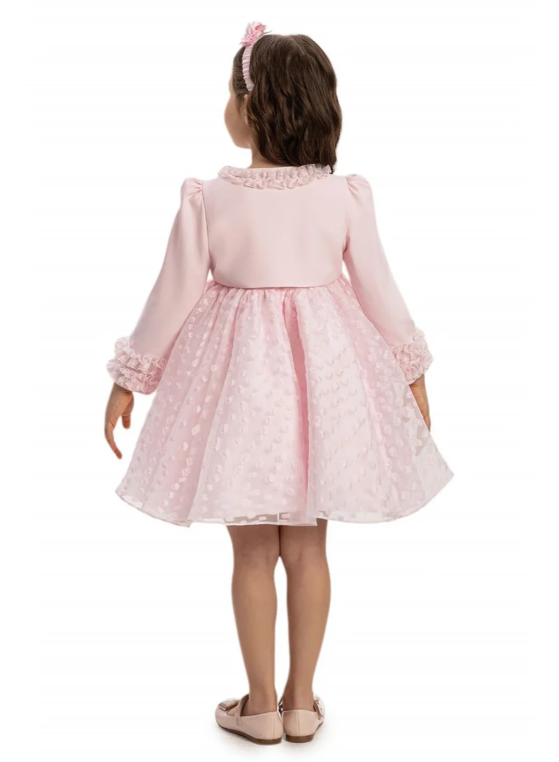 VIA BAMBINO Polka Dot Party Dress Pink