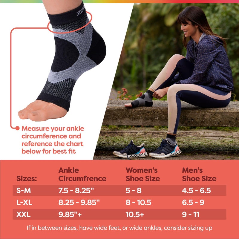ZenToes Plantar Fasciitis Relief Compression Socks for Women and Men, Moisture Wicking, Open Toe, Improve Circulation, Reduce Swelling - 1 Pair (L/XL) - Image 4