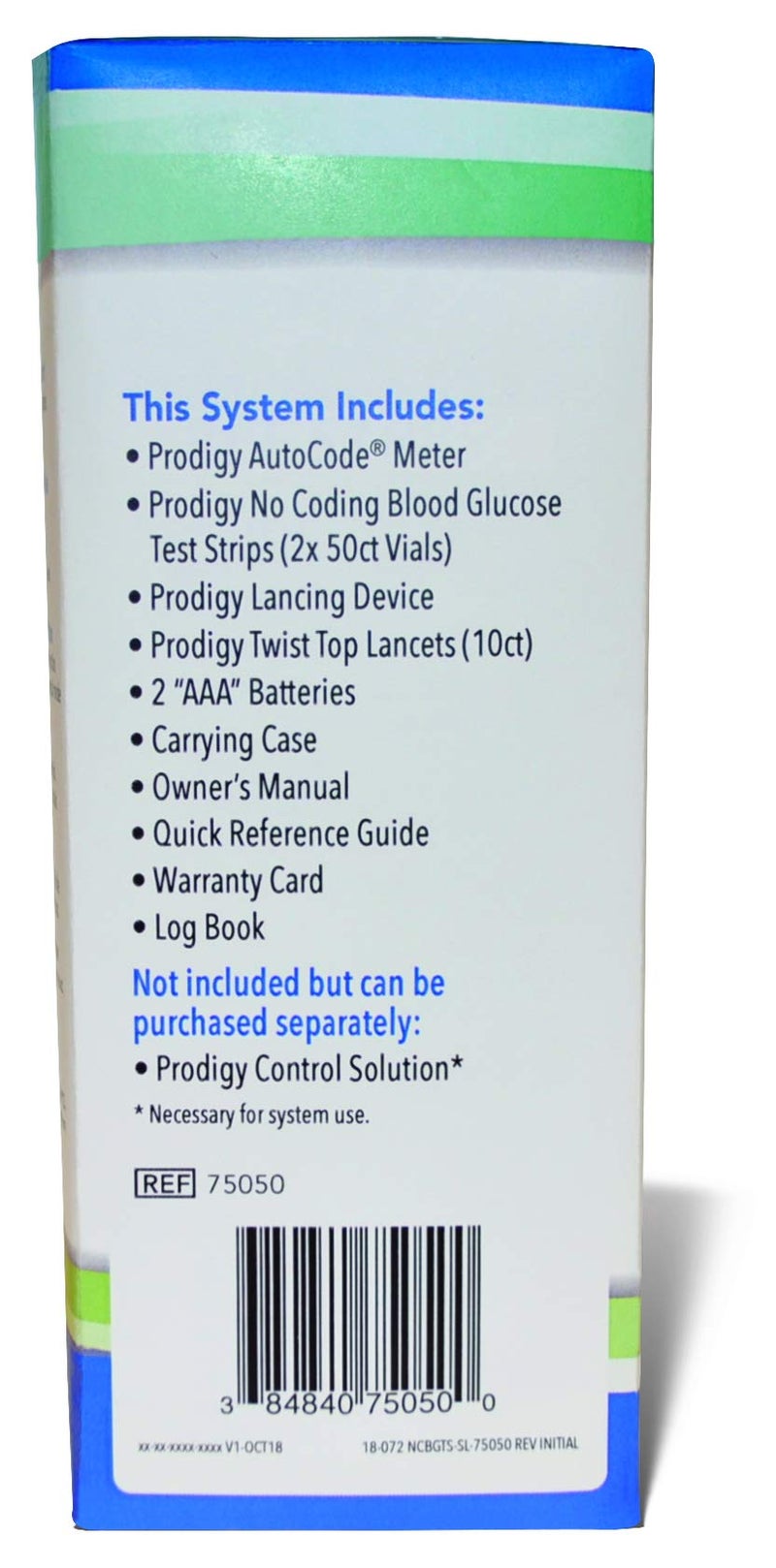 Prodigy Glucose Monitor Kit - Includes Prodigy Meter, 100ct test strips, 10ct Lancets, Lancing device, Carrying Case, Log Book - Image 2