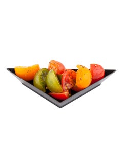 Restaurantware Restaurantware-4 x 2 Inch Mini Appetizer Plates, 100 Disposable Triangle Plates - Serve Hors D'oeuvres, Samples, Or Snacks, For Parties Or Catering, Black Plastic Mini Dessert Plates,  - Image 2