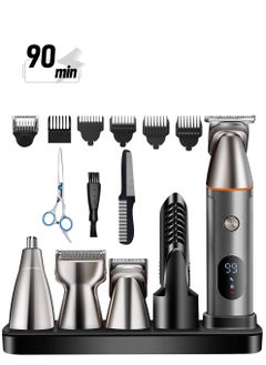 Beard Trimmer,5 in 1 Men Multifunctional Hair Trimmer Mens Electric Clipper Suitable for Mustache Body Nose Ear Facial Trimmers Rechargeable Hair Clippers Waterproof Precision Trimmer