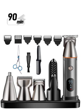 Beard Trimmer,5 in 1 Men Multifunctional Hair Trimmer Mens Electric Clipper Suitable for Mustache Body Nose Ear Facial Trimmers Rechargeable Hair Clippers Waterproof Precision Trimmer