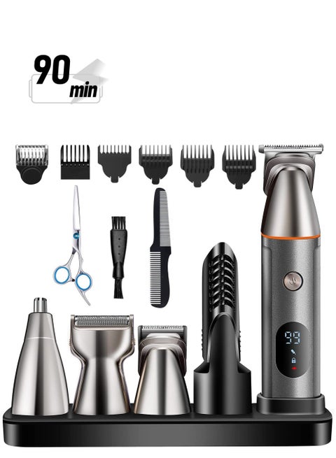 Beard Trimmer,5 in 1 Men Multifunctional Hair Trimmer Mens Electric Clipper Suitable for Mustache Body Nose Ear Facial Trimmers Rechargeable Hair Clippers Waterproof Precision Trimmer
