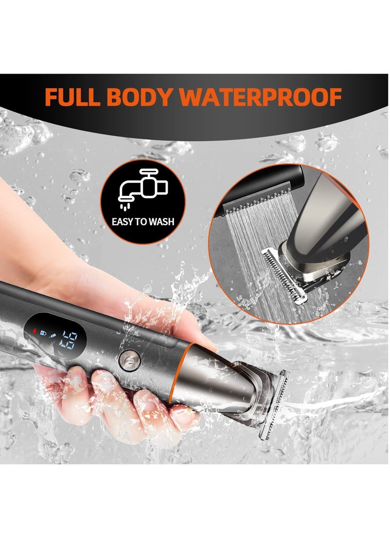 Generic - Beard Trimmer,5 in 1 Men Multifunctional Hair Trimmer Mens Electric Clipper Suitable for Mustache Body Nose Ear Facial Trimmers Rechargeable Hair Clippers Waterproof Precision Trimmer - Image 1