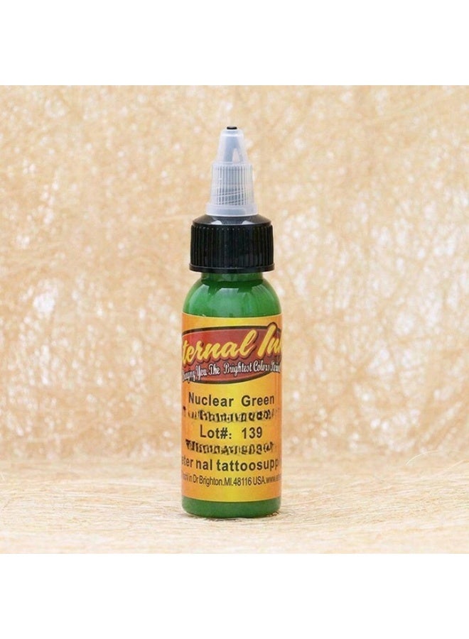 ETERNAL 1-Bottles 30ml Tattoo Makeup Ink Pigment Professional Beauty Body Art Inks Color Nuclear Green - Image 1