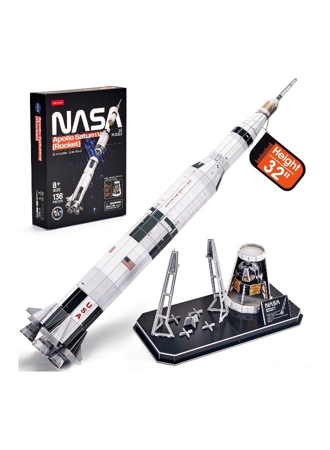 CubicFun 3D Puzzle Nasa Apollo Saturn V - 136pcs - Image 4