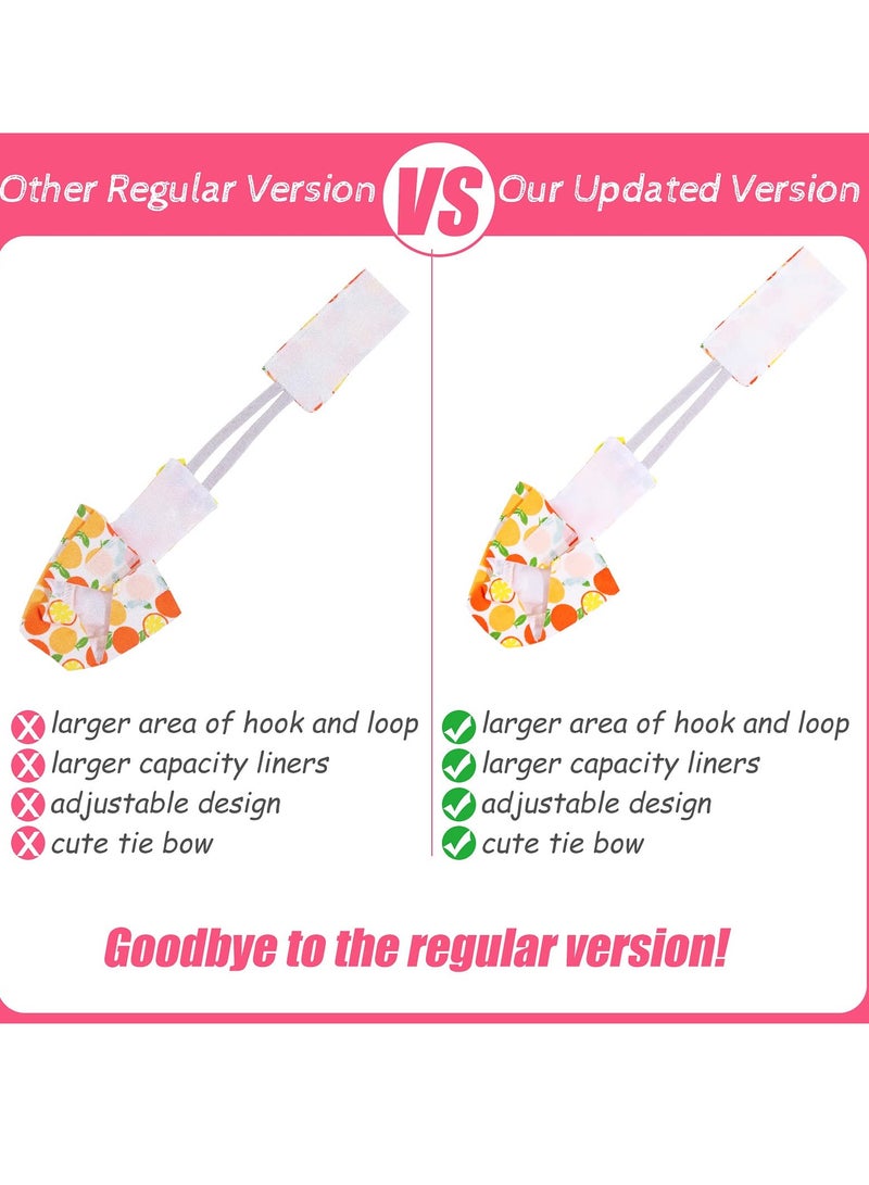 6 Pieces Bird Diaper Washable Parrot Diapers Reusable Flight Suit Waterproof Inner Layer Protective Nappy Clothes for Parakeet Mini Macaw Budgie Canary