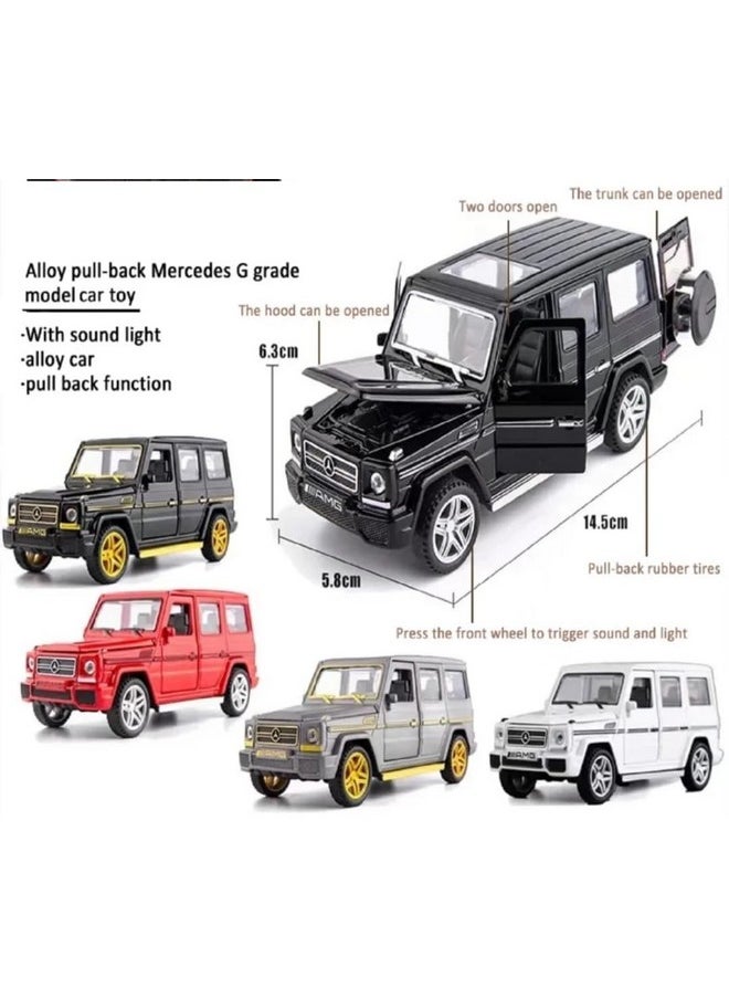 Sky Tech Sky Tech® Mercedes Benz G65 1:32 Model Car Exclusive Alloy Metal Pull Back Die-cast Car Diecast Metal Pullback Toy car with Openable Doors & Light Music Best Gifts Toys for Kids【Colors as Per Stock】  - Image 2