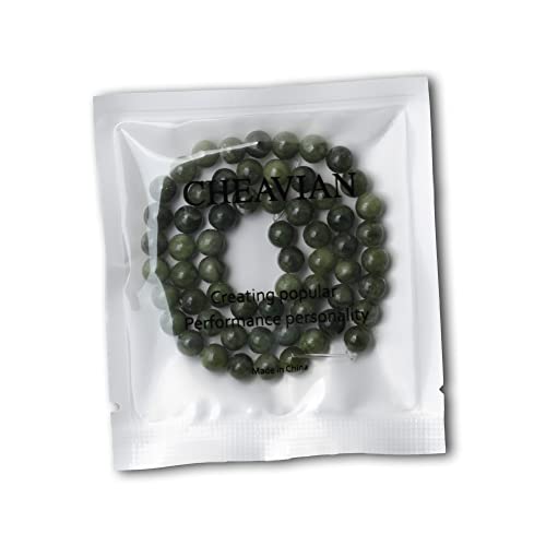 CHEAVIAN 60PCS 6mm Natural Taiwan Green Jade Round Loose Beads for Jewelry Making DIY Bracelet Necklace Materials 1 Strand 15" - Image 5