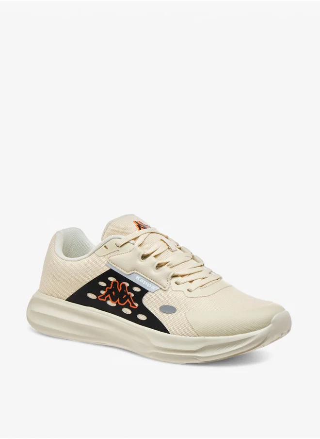 Kappa Men's Logo Print Sports Shoes with Lace-Up Closure