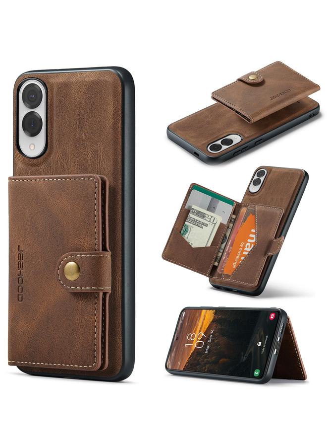 The Bros Case For Samsung Galaxy S25 Edge 5G J01 Retro Magnetic Detachable Wallet Phone Case