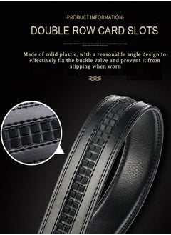 Generic Men's Dress Belt - Ratchet Strap Leather 1.25 Inch Comfort Click - The Perfect Companion to Men's Dress Shoes  - Image 2