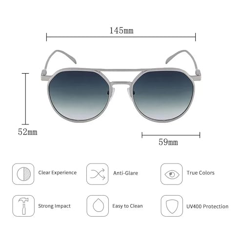 Dervin UV Protected Round Sunglasses for Men and Women (Gold-Black) - Image 4