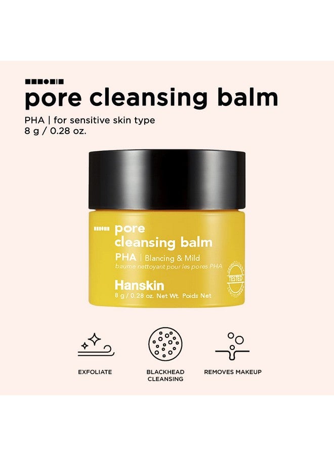 Hanskin PHA Pore Cleansing Oil and PHA Cleansing Balm, Sample Trial Size, Travel Size Mini Makeup Remover Set, Gentle Blackhead Cleanser for Sensitive Skin [30 ml/Pack of 2] + [8g/PHA Balm] - Image 5
