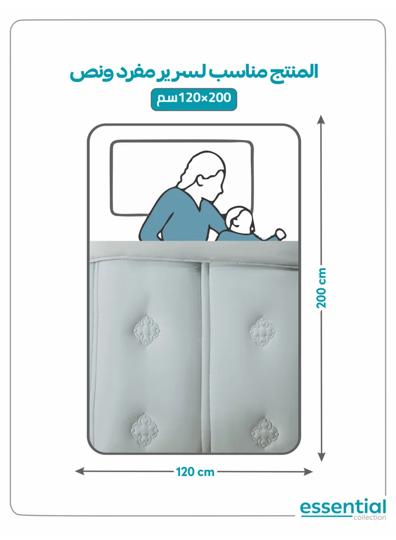 دوناتيلا طقم لحاف خفيف الوزن مكون من 4 قطع، طقم لحاف سرير صلب مقاس مفرد مع حشوة ماسية سادة وحشوة بديلة، باللون البيج.