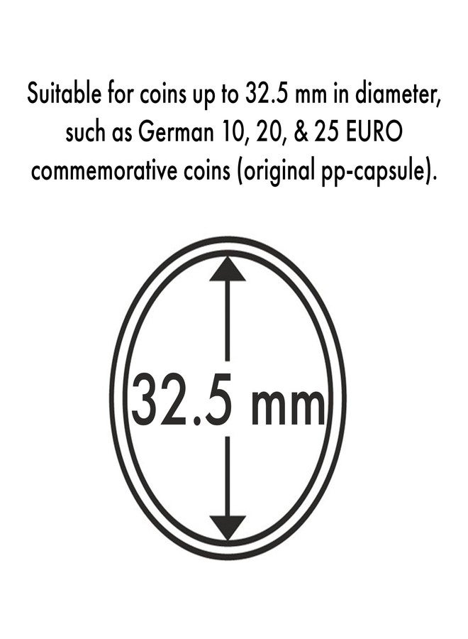 LIGHTHOUSE - Round Coin Capsules - Scratch-Resistant Protection for 32.5 mm Coins - Pack of 10 - Image 3