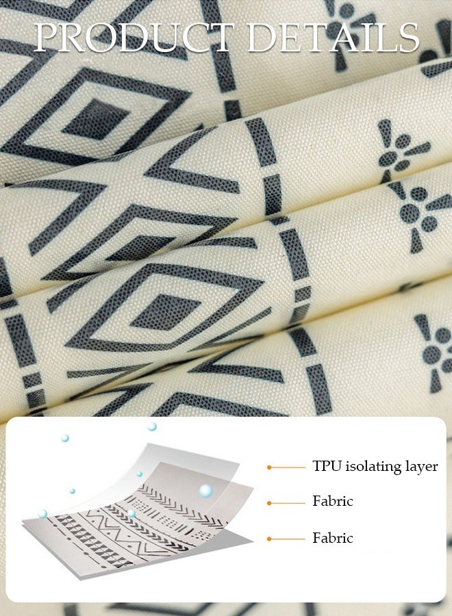 DUNISO Table Cloth Tassel Waterproof Spill proof Wrinkle Tablecloth Kitchen Dinning Tabletop Decoration Suitable for Table Tea Table Wedding Decoration Party Dining Room Kitchen 140*180cm  - Image 2