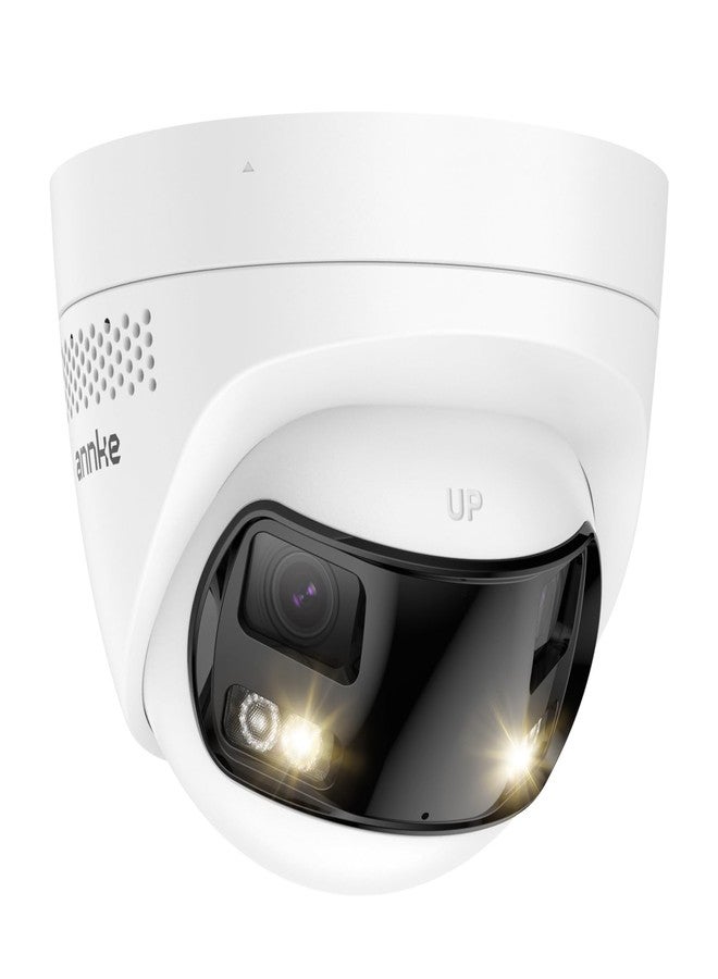 ANNKE FCD800 PoE Security Camera Outdoor with Dual Lens 180° Filed of View, 8MP IP Surveillance Camera Support Color Night Vision, Person/Vehicle Detection, Two-Way Talk, Built-in SD Card Slot - Image 1