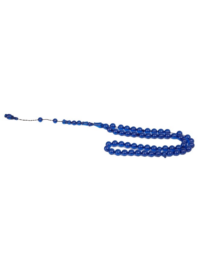 R.S Polish Amber Dust Prayer Beads, Round Shape, 51 Blue Beads - Image 3