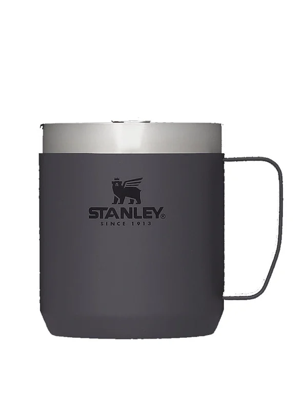 Stanley Stanley Classic Legendary Camp Mug 0.35L / 12 OZ Charcoalâ€“ Vacuum insulated Tumbler | Stainless steel camp mug | BPA-free thermal cup |Dishwasher safe | Single server brewer compatible