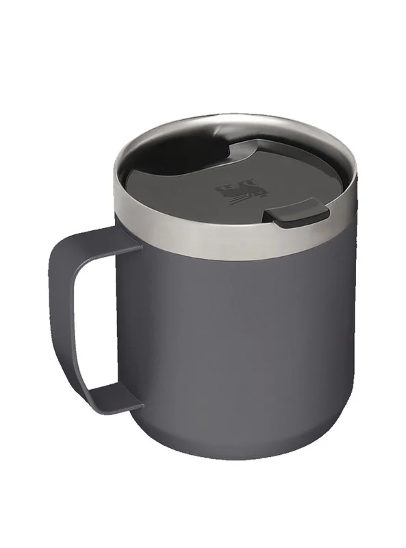 Stanley Stanley Classic Legendary Camp Mug 0.35L / 12 OZ Charcoalâ€“ Vacuum insulated Tumbler | Stainless steel camp mug | BPA-free thermal cup |Dishwasher safe | Single server brewer compatible
