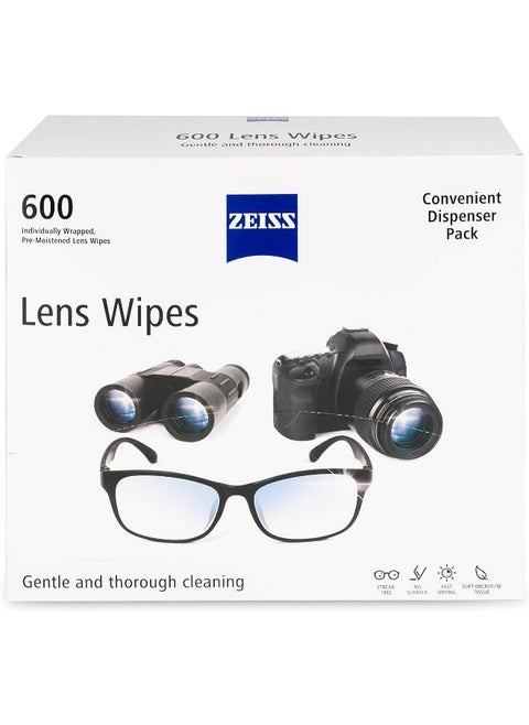 Zeiss Pre-Moistened Lens Cloths Wipes 200 Ct (3 Pack)