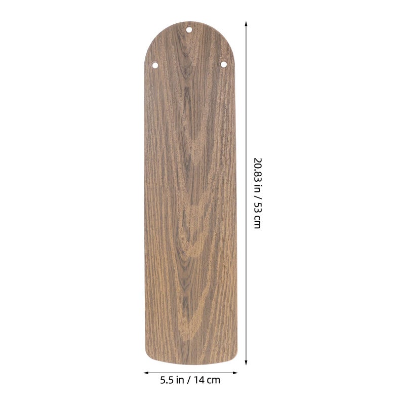3Pcs Light Yellow Wood Grain Plastic Ceiling Fan Replacement Blades Indoor Weatherproof - Image 5