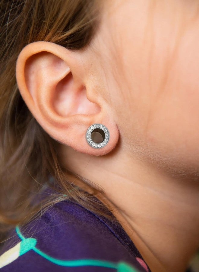 Ocptiy 0G Astm F136 Titanium Gauges Tunnels Plugs Earrings for Ears Stretching Kit 0 Gauge Implant Grade Screw Fit Diamond Tunnels Plugs Hollow Gauges Size 8mm Piercing Women Men 5/16 inch - Image 5