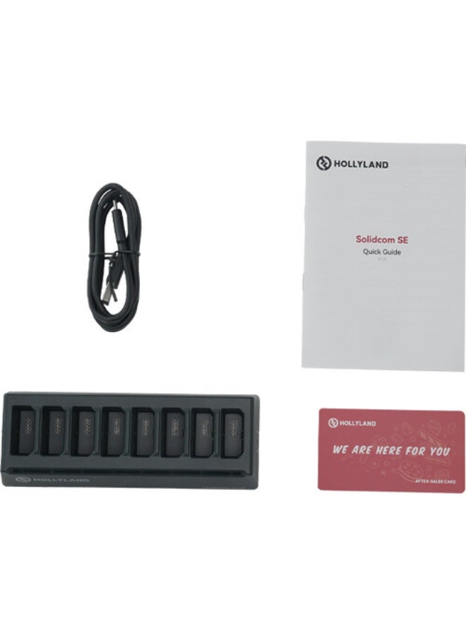 Hollyland Solidcom SE 8-Slot Lithium-Ion Battery Charging Case SE-8SLOT-CHARGING-CASE BLACK - Image 2