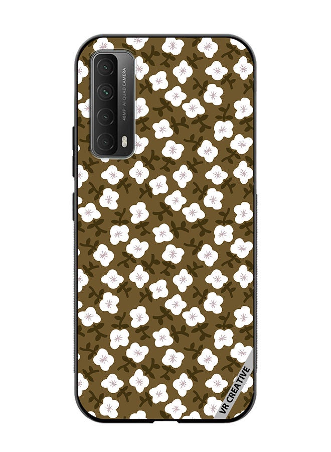 VR CREATIVE Protective Case Cover For Huawei Y7a Flower Design Multicolour - Image 1