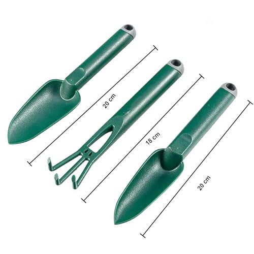 Oblivion 3 Pcs Gardening Tool Set, Hand Tool Kit for Home Gardening, Small Sized Hand Cultivator, Small Trowel, Garden Fork, Perfectly Sized, Ideal for Home Gardening and Lawn - Image 4